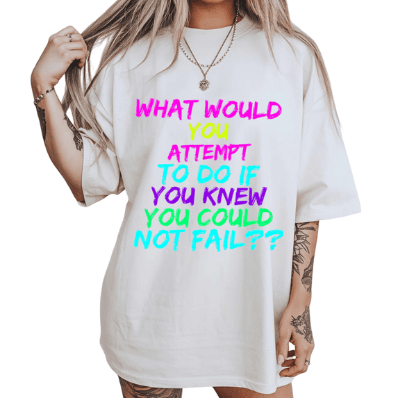 UNISHE Womens Neon Multicolor Brushstroke Graphic Short Sleeve T-Shirt S-5XL White Tops