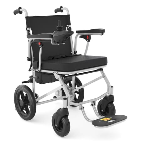 UNISOAR Electric Wheelchairs for Adults, 20-Mile Range Lightweight Foldable Motorized Wheelchairs