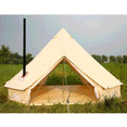 thumbnail image 1 of UNISTRENGH 6M Double Door Bell Tent Waterproof Cotton Canvas Glamping Tent Yurt for Wedding, 1 of 7