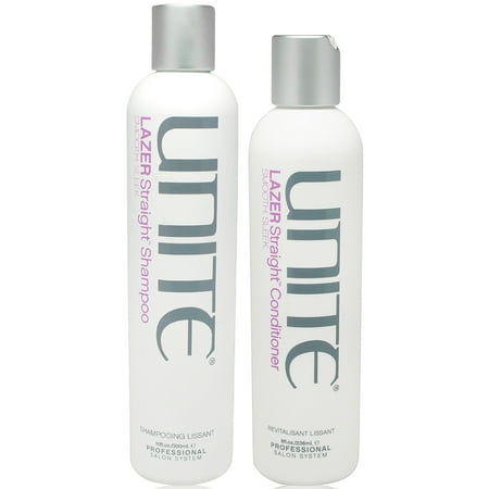 UNITE Hair Lazer Straight Shampoo 10 oz. and Conditioner 8 oz. Combo Pack