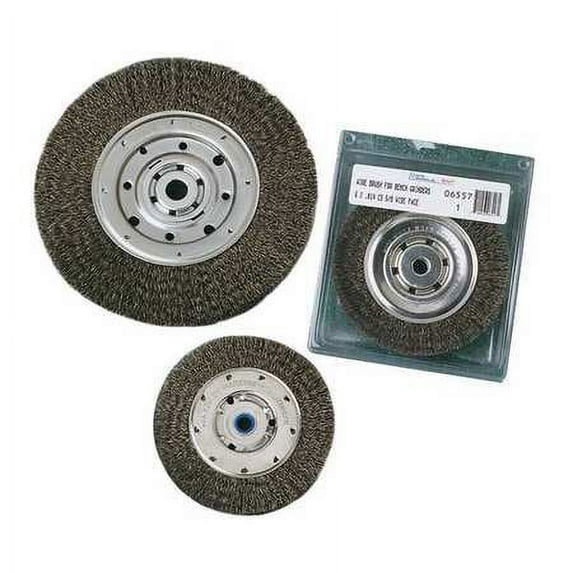 UNITED ABRASIVES-SAIT 09558 Bench Wire Brush,6x.014x1/2,5/8,Narrow