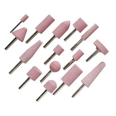 UNITED ABRASIVES-SAIT 27329 Mounted Point,W196,5/8x1x1/4,A60R,PK10