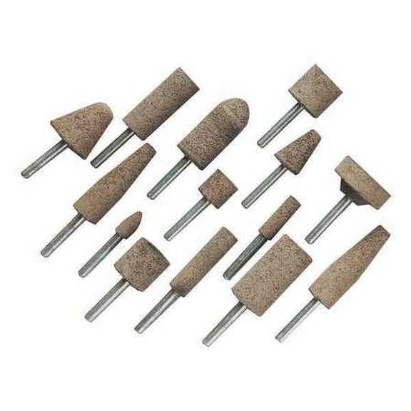 UNITED ABRASIVES-SAIT 27413 Mounted Point,W222,1x2x1/4,A36Q,PK10