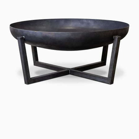 UNITED FIRE - Fire Pit "The Redwood 23" – Outdoor Fire Bowl, Steel Firepit for Patio, Backyard & Garden