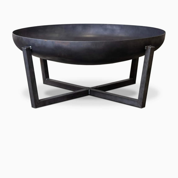 UNITED FIRE - Fire Pit "The Redwood 23" – Outdoor Fire Bowl, Steel Firepit for Patio, Backyard & Garden