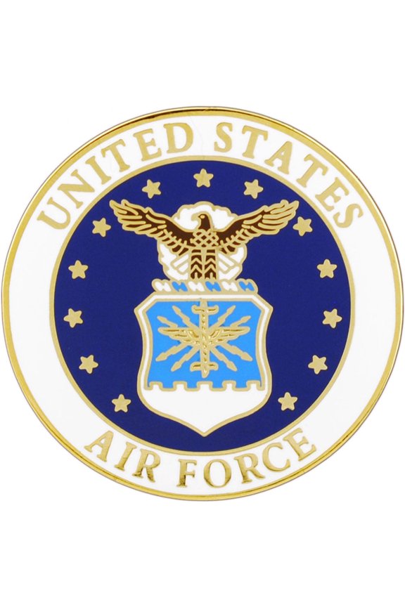 UNITED STATES AIR FORCE EMBLEM - Original Artwork, Expertly Designed PIN XL - 1.5"