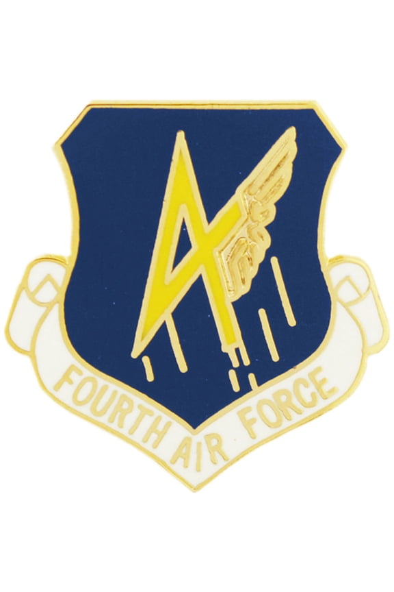 UNITED STATES AIR FORCE FORTH BATTALION PIN - USA American Patriotic Original Artwork, Expertly Designed PIN - 1"