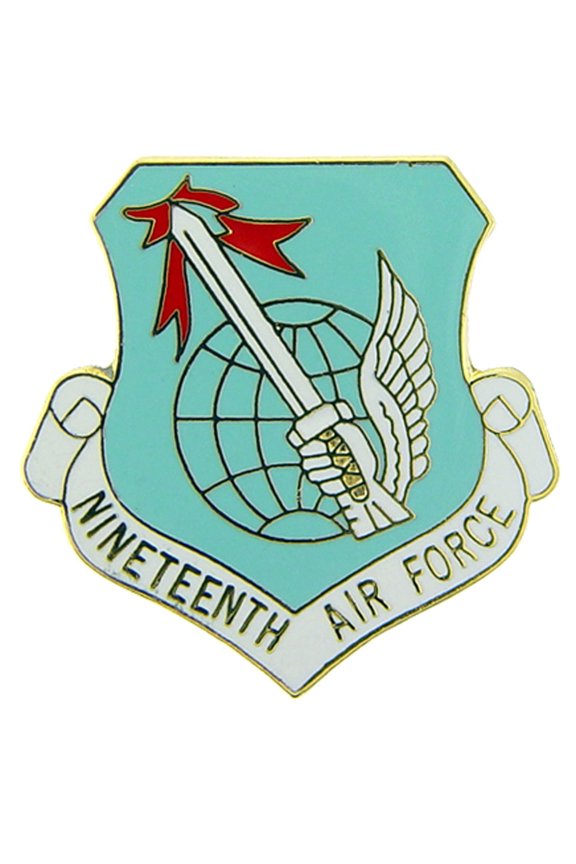 UNITED STATES AIR FORCE NINETEENTH BATTALION PIN - USA American Patriotic Original Artwork, Expertly Designed PIN - 1"