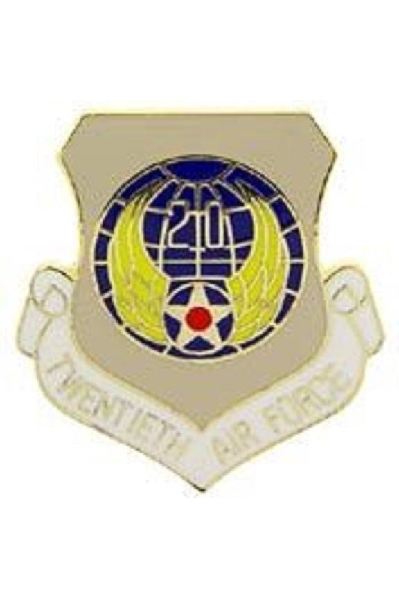 UNITED STATES AIR FORCE TWENTIETH BATTALION PIN - USA American Patriotic Original Artwork, Expertly Designed PIN - 1"