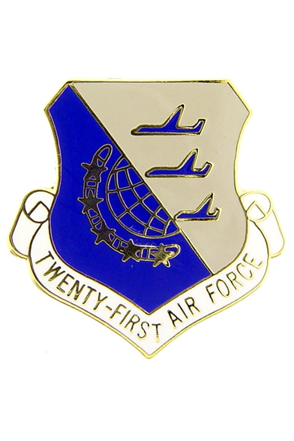UNITED STATES AIR FORCE TWENTY - FIRST BATTALION PIN, American Patriotic Original Artwork, Expertly Designed PIN - 1"