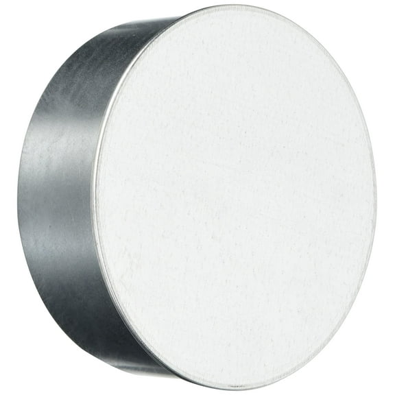 US Hardware 6 Inch Galvanized Tee Cap Plug - Pipe Cap - Pack of 3