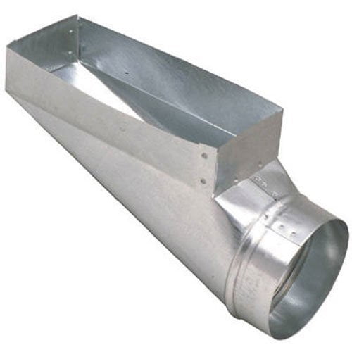 US Hardware Galvanized Steel Duct Boot GV0662-C - 6 In. Duct - 2-1/4x12x6 In. Size