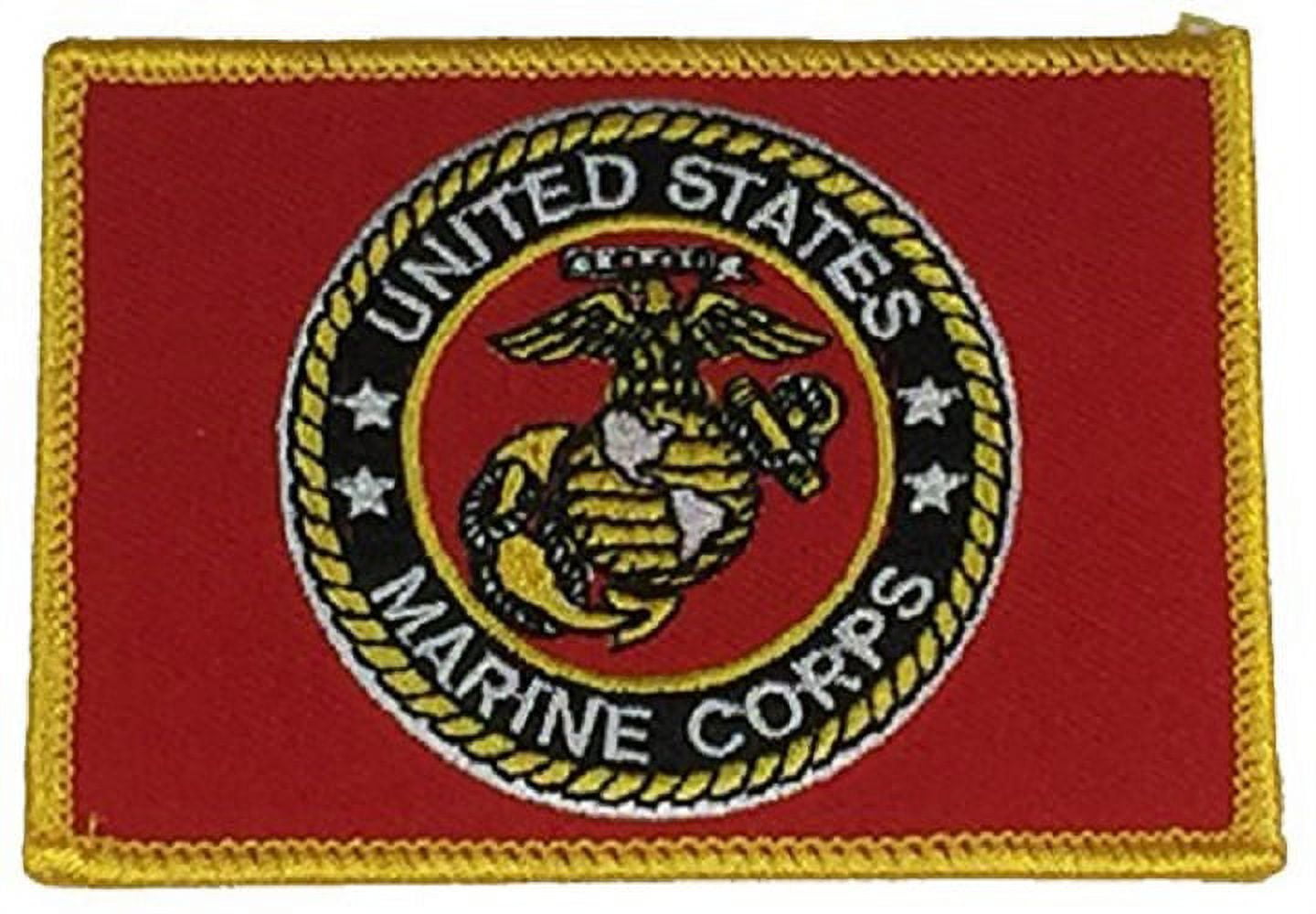 UNITED STATES MARINE CORPS FLAG PATCH COLOR Veteran Owned Business