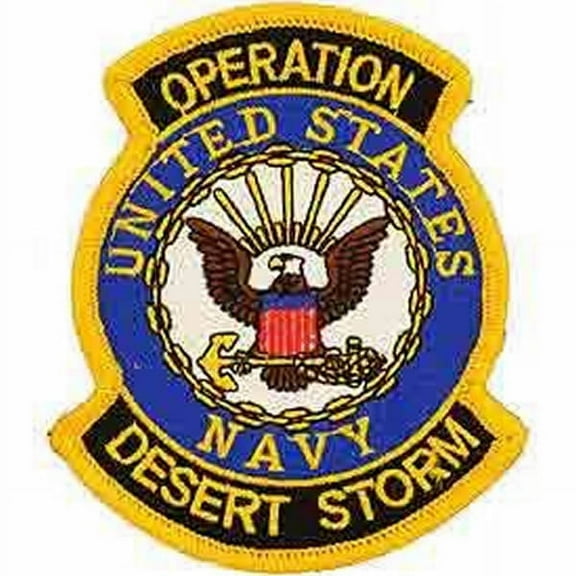 UNITED STATES NAVY OPERATION DESERT STORM PATCH - Bright Colors - Veteran Owned Business.