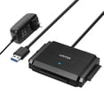 thumbnail image 1 of UNITEK USB 3.0 to SATA IDE Hard Drive Reader, External Hard Drive Converter Universal Hard Drive Adapter Kit for 2.5/3.5 HDD/SSD Hard Drive Disk, Include 12V/2A Power Adapter, 1 of 7