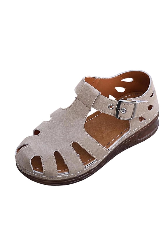 Fisherman Sandals for Women Casual Closed Toe Flat Sandal Comfy Work Sandal Everyday Walking Shoe Indoor Outdoor Slides Round Toe Beach Sandals Shoes