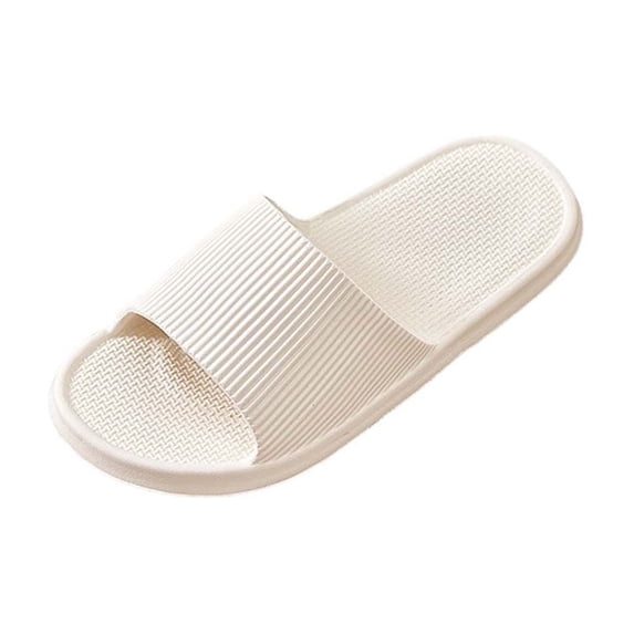 Xugsiok Shower Slippers for Men Casual Slides Bathroom Sandals Versatile Thick Soled Home Indoor Eva Slippers Oft Lightweight Home Bathroom Wear Sandals for All Seasons