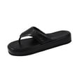 thumbnail image 1 of Xugsiok Thong Sandal for Women Open Round Toe Flip Flops Comfy Flats Sandals Casual Summer Beach Slippers Indoor Outdoor Soles, 1 of 9