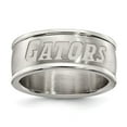 thumbnail image 1 of Finest Gold University of Florida Stainless Steel Logo Band Ring - Size 9, 1 of 2