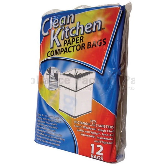 Appliance Factory Parts UNIV PAPER TRASH COMPACTR BAGS 12 PACK 13350