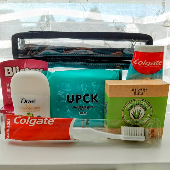 UNIVERS PERSONAL CARE KIT(UPCK) Personal Care organizer with 2 compartments, clear