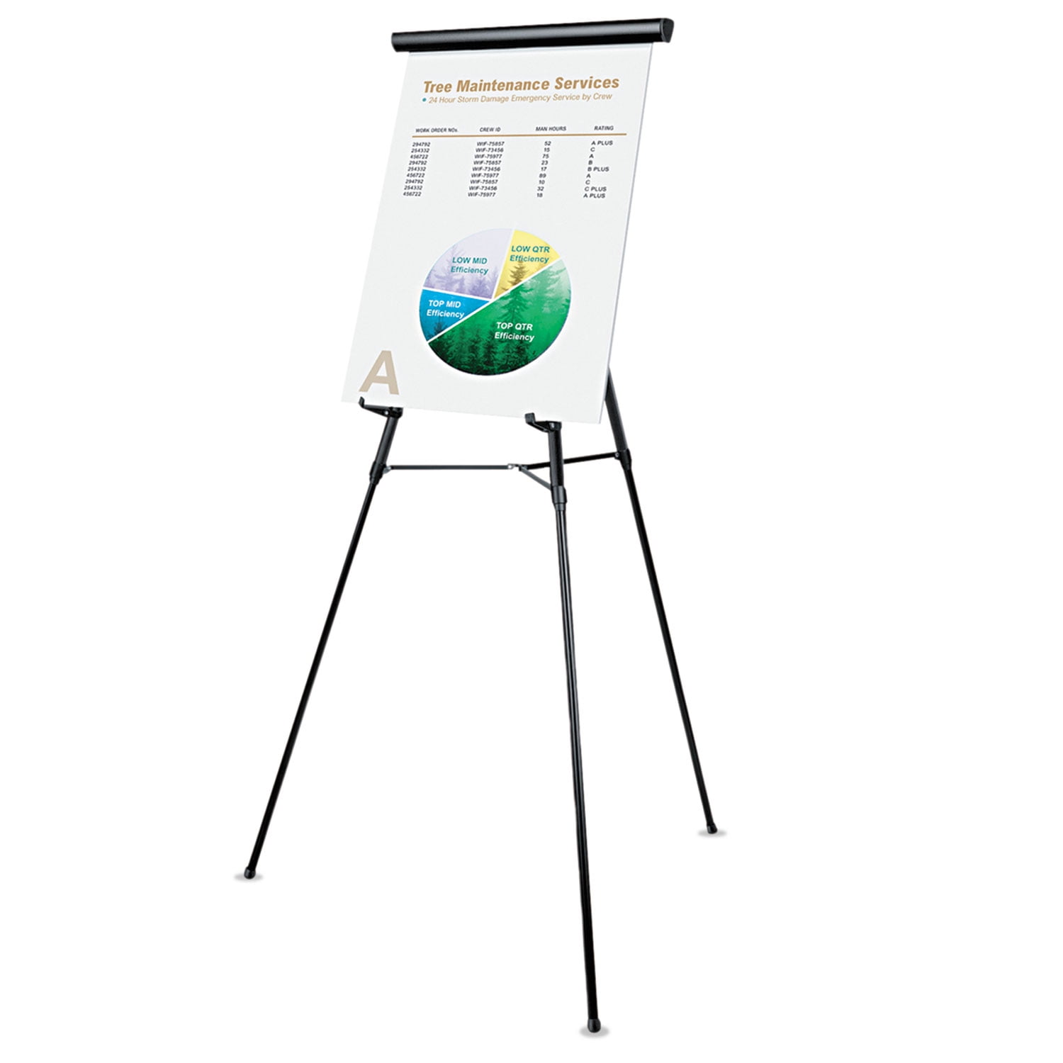 UNIVERSAL 3Leg Telescoping Easel with Pad Retainer Adjusts 34" to 64