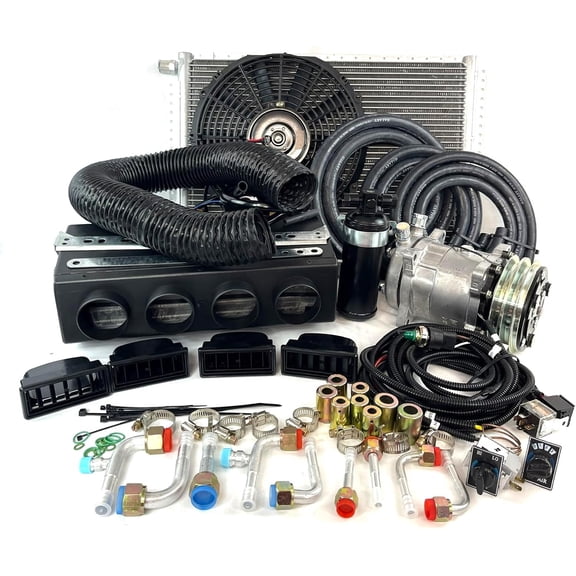 UNIVERSAL A/C KIT UNDERDASH EVAPORATOR 404-0DDBL COOL ONLY 12 COMPRESSOR 2A