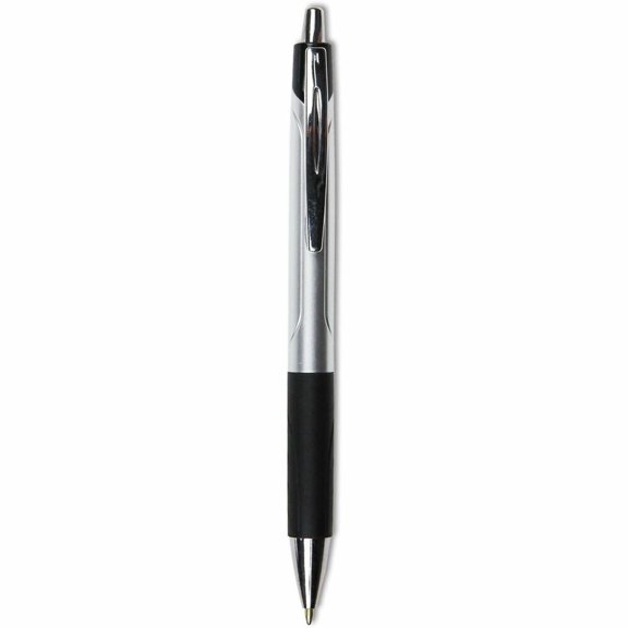 UNIVERSAL Advanced  Retractable Ballpoint Pen Black  Silver 1mm Dozen 15540