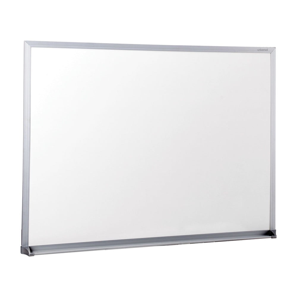 UNIVERSAL DryErase Board Melamine 24 x 18 SatinFinished Aluminum