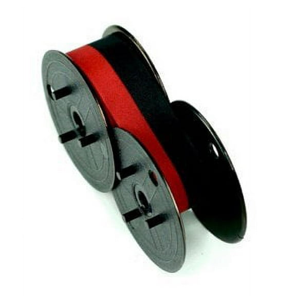 UNIVERSAL RED AND BLACK RIBBON SPOOL FOR CANON CP2000 AND CITIZEN DP500 SERIES, SUPERIOR REPLACEMENT FOR; PORELON BR80C, NU-KOTE BR80C, DATAPRODUCTS E3027 AND THE DATAPRODUCT R3027. (GRC E203-NTBR)