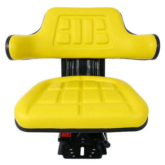 UNIVERSAL TRACTOR SUSPENSION SEAT WITH TILT FITS FORD/NEW HOLLAND 3900 3930 3910 5000 5100 5600 5610 5900 5910,yellow