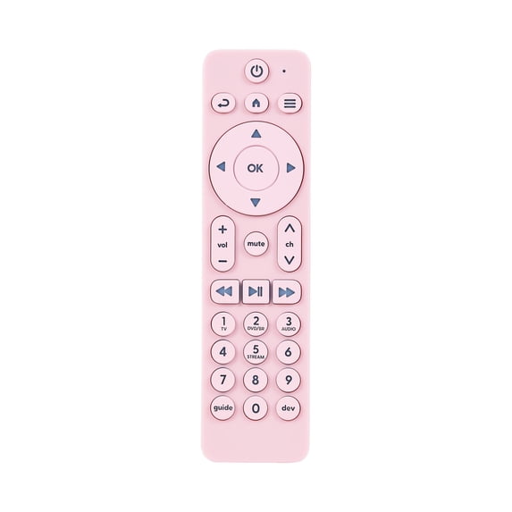 Incipio Universal TV Remote Control with Bright Colors – Easy-to-Find, User-Friendly Design, Compatible with Most TV Brands & Streaming Devices