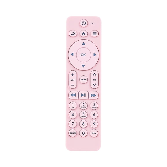 Incipio Universal TV Remote Control with Bright Colors – Easy-to-Find, User-Friendly Design, Compatible with Most TV Brands & Streaming Devices