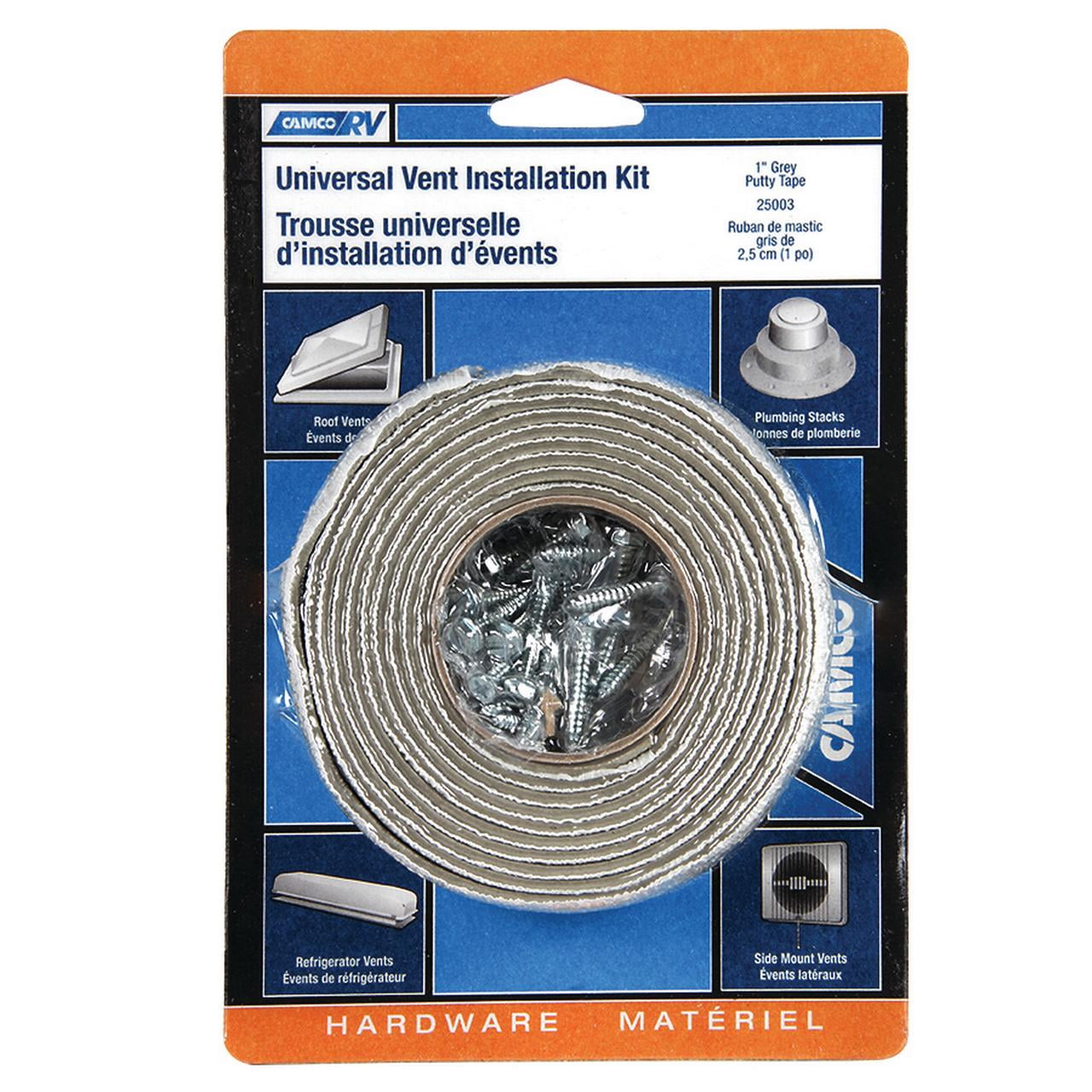 UNIVERSAL VENT INSTALLATION KIT WITH PUTTY TAPE