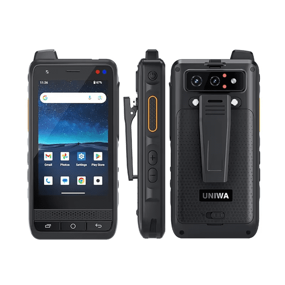 UNIWA F400 4G Rugged Smartphone Walkie Talkie Long Range Zello PTT Communication Radio Camping Contact Device Wireless Machine