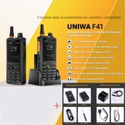 UNIWA F41 4G Smartphone 2.4 - inch Capacitive Screen, Android 8.1, MediaTek MT6739, 1GB + 8GB, 5MP Front & 8MP Rear Cameras, NFC, WiFi, Bluetooth 4.2, GPS & Beidou Positioning, IP54 Deep - waterproo