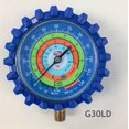 thumbnail image 1 of UNIWELD G30LD BLUE 2.5" LOW PRESSURE REPLACEMENT GAUGE (R-22/R-404A/R-134a) PSI ºF, 1 of 2