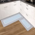 thumbnail image 1 of UNIWELL 2-Pack Boho Kitchen Rug Set, Non-Slip Machine Washable Vintage Floor Mats 17"x30"+17"x47" Grey, 1 of 6