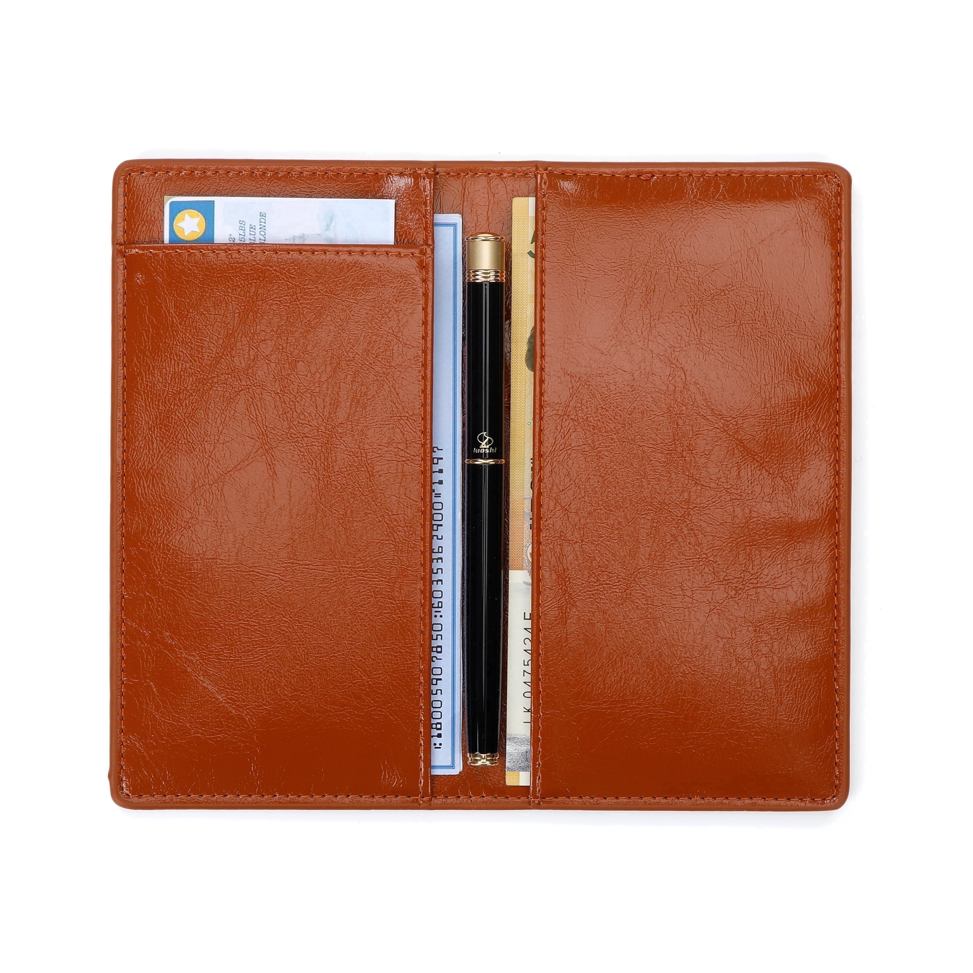 UNIWELL Personal Checkbook Cover Leather – Checkbook Holder for ...