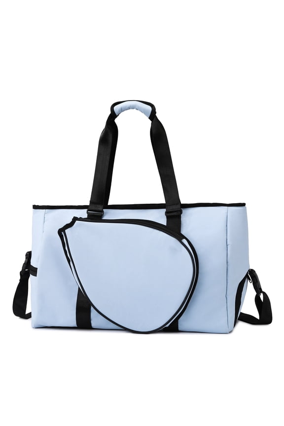 Badminton Sports Duffel Bag,with Separate Shoe Compartment and Racket Pocket,Adjustable Strap Ideal for Gym Badminton Travel and Daily Use
