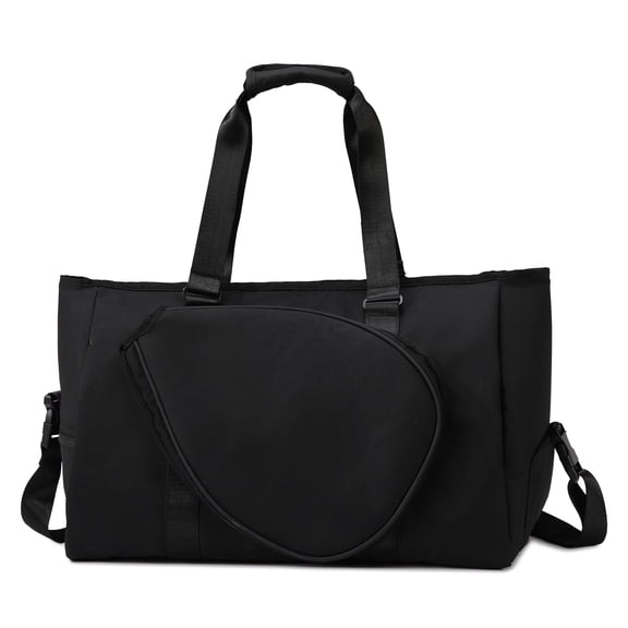 UNIXINU Badminton Tote Bag, with Separate Shoe Compartment and Racket Pocket, Sports Travel Bag, Adjustable Strap Ideal for Gym Badminton Travel and Outdoor Sports