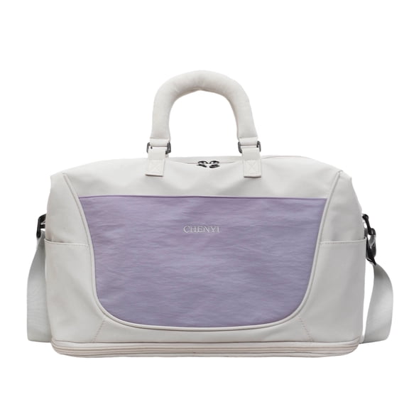 Expandable Travel Duffel Bag for Women– Color Block Weekender & Gym Bag with Soft Handle, Adjustable Shoulder Strap & Wet Pocket for Yoga, Workouts, Overnight Trips & Weekend Getaways
