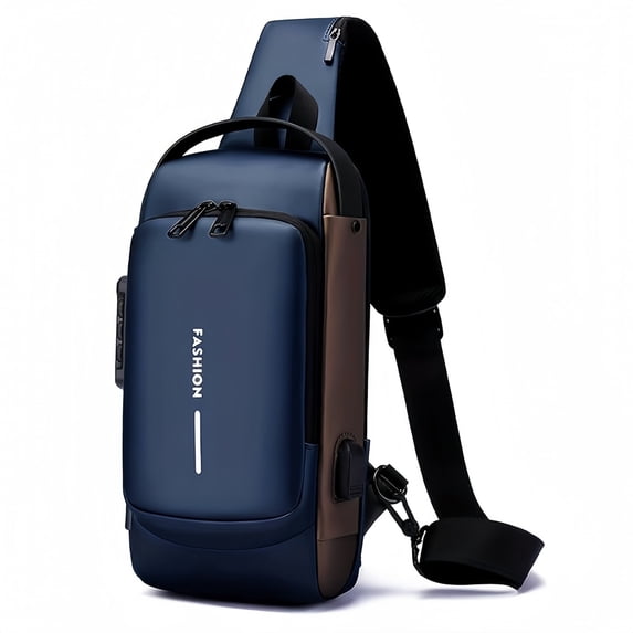 UNIXINU Sling Bag for Men | Anti-theft Crossbody Bag - Crossbody Shoulder Chest Bag for Daily Use , Blue