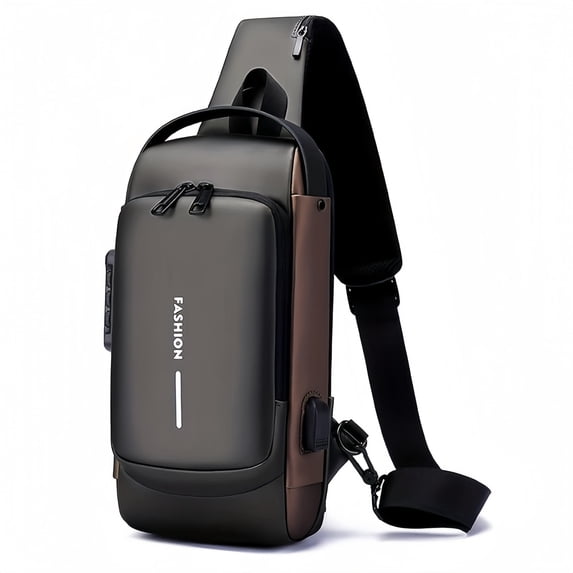 UNIXINU Sling Bag for Men | Anti-theft Crossbody Bag - Crossbody Shoulder Chest Bag for Daily Use , Grey