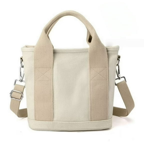 UNIXINU Small Cute Canvas Tote Crossbody Shoulder Bag W/Multiple Pockets Mini Casual Satchel Hobo Handbag Messenger Purse for Women