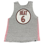 UNK Womens Miami Heat NBA Team Player Tank Top Grey L, Color: Grey/Red/Burgundy/White