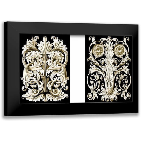 UNKNOWN 14x10 Black Modern Framed Museum Art Print Titled - Mini Scroll