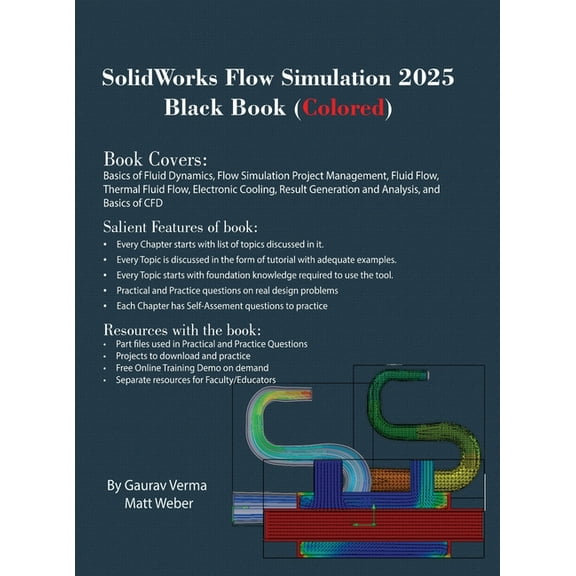 SolidWorks Flow Simulation 2025 Black Book, (Hardcover)