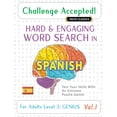 thumbnail image 1 of Challenge Accepted! - Hard and Engaging Word Search in Spanish for Adults Level 3: Genius - Vol.1 - Delta Classics - Tes, (Paperback), 1 of 1