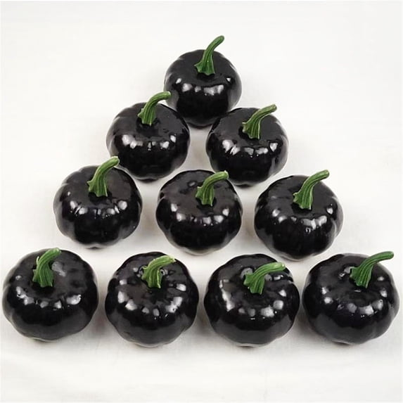 UNLLLL 10 Pcs Artificial Mini Pumpkin Decors, Artificial Fall Pumpkins, Foam Fake Pumpkin, Thanksgiving Centerpiece Table Decorations, for Crafts DIY Wreath Fall Home Party